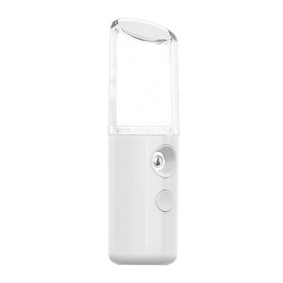 Portable Facial Mister Cool Atomization | USB Rechargeable Nano Spa Steamer for Women | Hydrating Facial Mist for Skin Care and Eyelash Extension - White