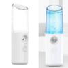 Portable Facial Mister Cool Atomization | USB Rechargeable Nano Spa Steamer for Women | Hydrating Facial Mist for Skin Care and Eyelash Extension - White view 4