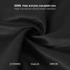 100% Mulberry Silk Bonnet for Sleeping Women, 22 Momme Grade-6A Double Layer Silk Hair Wrap With Elastic Band Stay On Head All Night(1PCS,Black) view 3