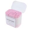200pcs Double Head Cotton Swabs with Wooden Handle for Makeup and Cosmetics Removal, 100% Pure Cotton, 3.15 inch Long - Pink view 3