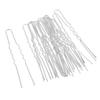 20 Pack Wave U Shaped Hair Pins for Women - Metal Hair Clips for Styling Tools, Bridal Hair Accessories & Hair Salon - weight & Reusable Hairpins - Jewelry - White K view 2