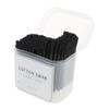 200pcs Double Head Cotton Swabs with Wooden Handle for Makeup and Cosmetics Removal, 100% Pure Cotton, 3.15 inch Long - Black view 3
