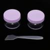 12pcs 15g Screw Top Containers for Glitter Cream Powder - Purple, Reusable Jars for Makeup, Travel Bottles with Mini Spatula - Purple view 2