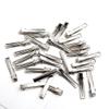 100x Silver Metal Alligator Clips Hair Accessories | DIY Hair Bows Hair Clips | Teeth Design for Thick or Thin Hair | Craft Supplies for Styling Art - 4cm(30Pack), Silver view 4