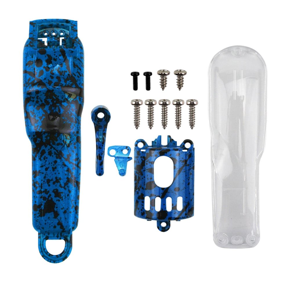 DIY Camouflage Full Housing Combo Kit for 8148 8591 - Fashionable Cordless Hair Trimmer Cover - High Temperature Electric Hair Shell - Blue