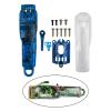DIY Camouflage Full Housing Combo Kit for 8148 8591 - Fashionable Cordless Hair Trimmer Cover - High Temperature Electric Hair Shell - Blue view 2