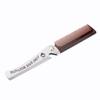 Folding Beard Mustache Shaving Brush & Comb - Travel Size Stainless Steel, Rust-, Beer Bottle Opener - Men's Grooming Essential for Home and Travel - Brown view 3
