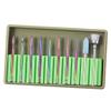 10pcs Electric Nail Drill Bits Set with Tungsten Steel, Ceramic and Emery Material for Acrylic Nails - Manicure Pedicure Polishing, Cuticle Dead Skin Removal - - BH-04 view 2