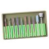 10pcs Electric Nail Drill Bits Set with Tungsten Steel, Ceramic and Emery Material for Acrylic Nails - Manicure Pedicure Polishing, Cuticle Dead Skin Removal - - BH-04 view 3
