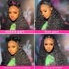 13x6 Deep Wave Lace Front Wigs Human Hair 200% Density HD Lace Front Wigs Pre Plucked Natural Color Deep Curly Lace Front Human Hair Wig for Women 28inch view 4