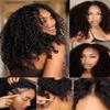 Sunber Curly V Part Human Hair Wigs Upgraded U Part Wigs for Women Glueless V Shape Wigs Afro Curly Wig No Leave Out No Gel No Lace V Shape Clip Beginner Ready to Go Wig Natural Black Color 26Inch view 1
