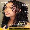 Sunber Curly V Part Human Hair Wigs Upgraded U Part Wigs for Women Glueless V Shape Wigs Afro Curly Wig No Leave Out No Gel No Lace V Shape Clip Beginner Ready to Go Wig Natural Black Color 26Inch view 4