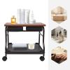 Pedicure Trolley Cart for Pedicure Manicure Beauty Salon Nail Foot Bath Spa,Portable Foot Trolley Storage Pedicure Cart for Hair Salons Home Bathrooms (Coffee) view 2