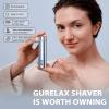 Facial Hair Removal for Women, Facial Eyebrow Trimmer, 2-in-1 Face Shaver, Painless Facial Razor for Lip, Chin, Peach Fuzz view 4