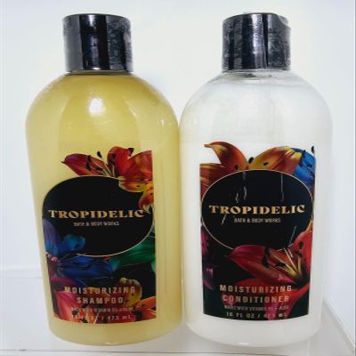 2 TROPIDELIC Bath Body Moisturizing Shampoo Conditioner Set 16oz