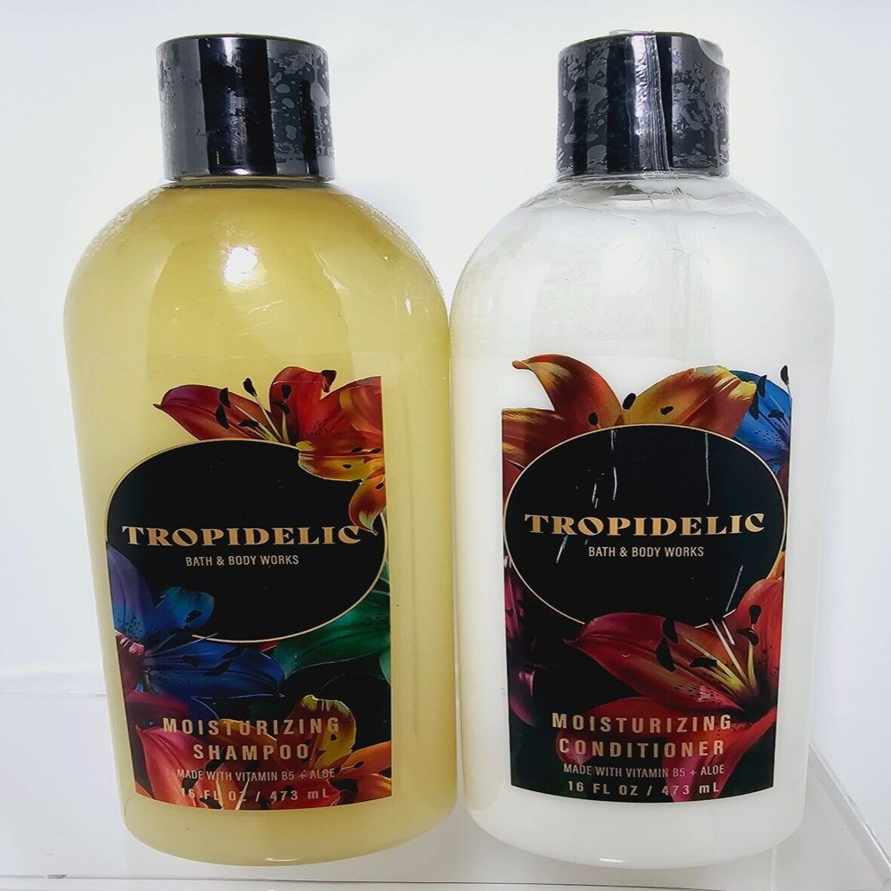 2 TROPIDELIC Bath Body Moisturizing Shampoo Conditioner Set 16oz