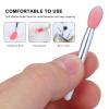 Lip Applicators Disposable, Silicone Lip Brushes, Black, White, Pink (Optional) Lip Applicators Silicone Lip Applicator with 10 Silicone Lip Brush and 2 Anti lost Cover for view 3
