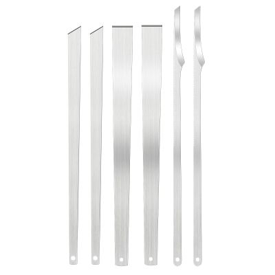 YUXIANLB 6Pcs Stainless Steel ingrown toenail Pedicure Knife Set, Professional Foot Skin Scraper Repair Sharp Blade kit, Clipper Pedicure Nail Remover with Holes for Nail Corn Callus Treatment