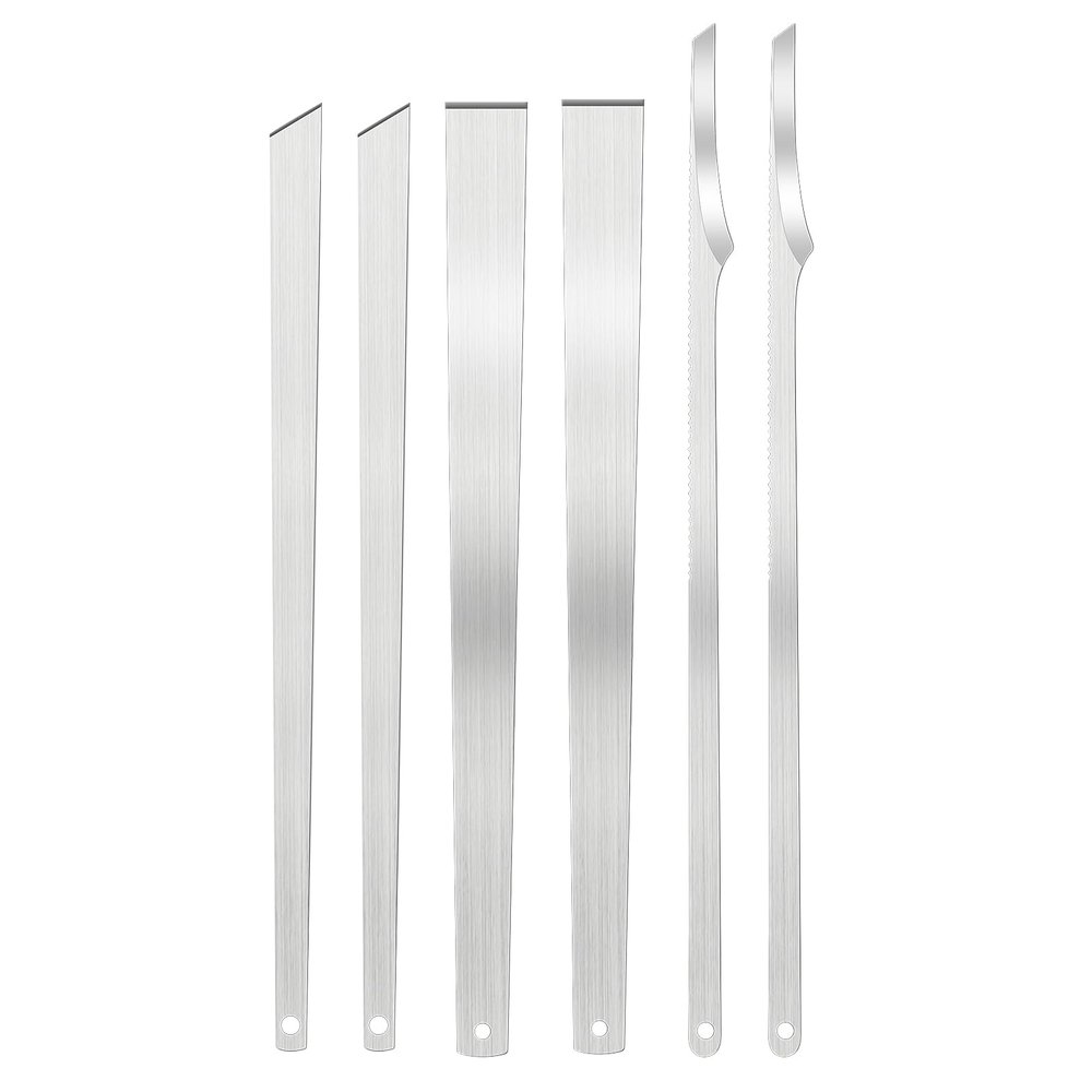 YUXIANLB 6Pcs Stainless Steel ingrown toenail Pedicure Knife Set, Professional Foot Skin Scraper Repair Sharp Blade kit, Clipper Pedicure Nail Remover with Holes for Nail Corn Callus Treatment
