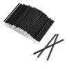 Lusofie 100Pcs Disposable Lip Brushes Lip Wands, Disposable Lip Applicators Nail Polish Brushes Mini Paint Brushes PYO Cookie Paint Brush for Women Makeup(Black) view 1