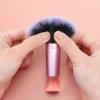 10 Pcs Travel Makeup Brush Set Pink Mini Makeup Brushes Travel Size With Pack Portable Small Eyeshadow Eye Lipstick Foundation Brush Shadow Contour Blush Concealer view 3