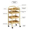 FOGVG Beauty Salon Storage Trolley Cart, Carbon-Steel Hair Salon Station Cabinet with Drawers, Rolling Salon Trolley Storage Cart, Makeup Storage Trolley Cabinet Organizer for Barber Beauty SPA,04 view 4