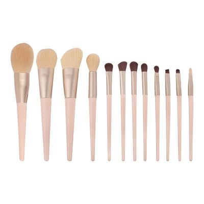 12 pieces of makeup brush set powder brush foundation make-up brush powder blusher brush soft hair makeup brush (12 makeup brushes, Count, 12)