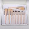 12 pieces of makeup brush set powder brush foundation make-up brush powder blusher brush soft hair makeup brush (12 makeup brushes, Count, 12) view 3