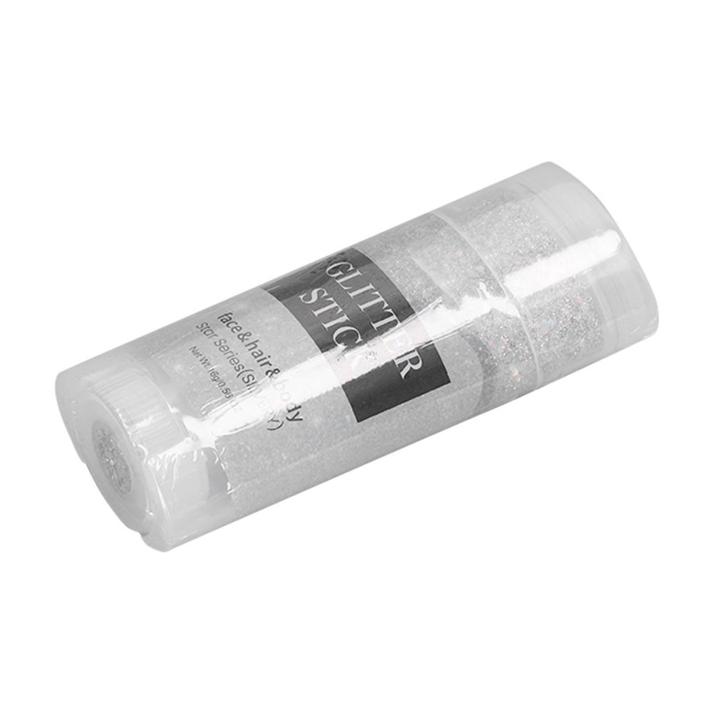 Body Glitter Gel Stick, Shiny Body Glitter Stick, No Fading Soft Silver for Nails for Party