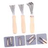 Baluue 6pcs Hair Brush Comb Cleaner Brush Hair Cleaning Remover Rake Comb Cleaner view 2