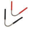 2pcs Facial Hair Remove Spring Prevent Slip Stainless Steel Face Epilator Threading Tool for Chin Cheek Red Black view 1