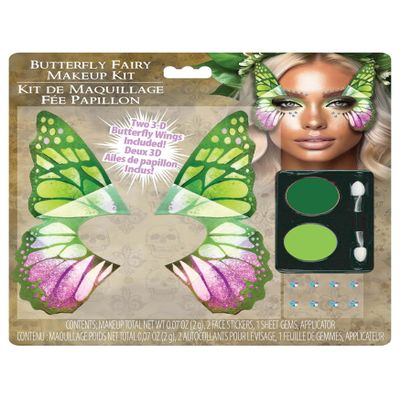 3D Butterfly Fairy Makeup Kit with Gems | Costume Makeup Standard
