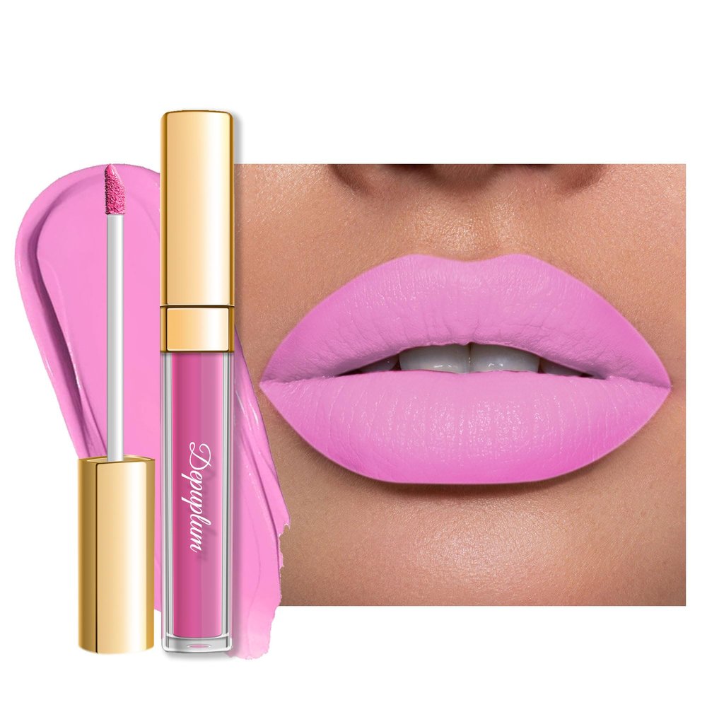 Depuplum Pink Lipstick Matte for Women Superstay Light Pink Long Lasting Lipstick Smudgeproof Liquid Lipsticks Cruelty Free Lip Makeup, DM26 BabyPink