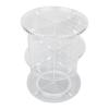 360 Degree Rotation Rotating Makeup Organizer Transparent Stable Base Cosmetic Storage Box for Lipstick Skincare view 1