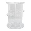 360 Degree Rotation Rotating Makeup Organizer Transparent Stable Base Cosmetic Storage Box for Lipstick Skincare view 4