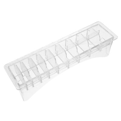 BIUDECO 10grids Hair Clipper Guard Holder Storage Box for Clipper Combs Versatile Organizer for Hairdressing Accessories Secure and Convenient Display for Various Hair Clippers