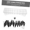 BIUDECO 10grids Hair Clipper Guard Holder Storage Box for Clipper Combs Versatile Organizer for Hairdressing Accessories Secure and Convenient Display for Various Hair Clippers view 2