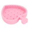 5pcs Makeup Brush Cleaning Bowl Silicone Portable Heart Shape Removal Foldable Sponge Powder Puff Cleaning Mat view 4