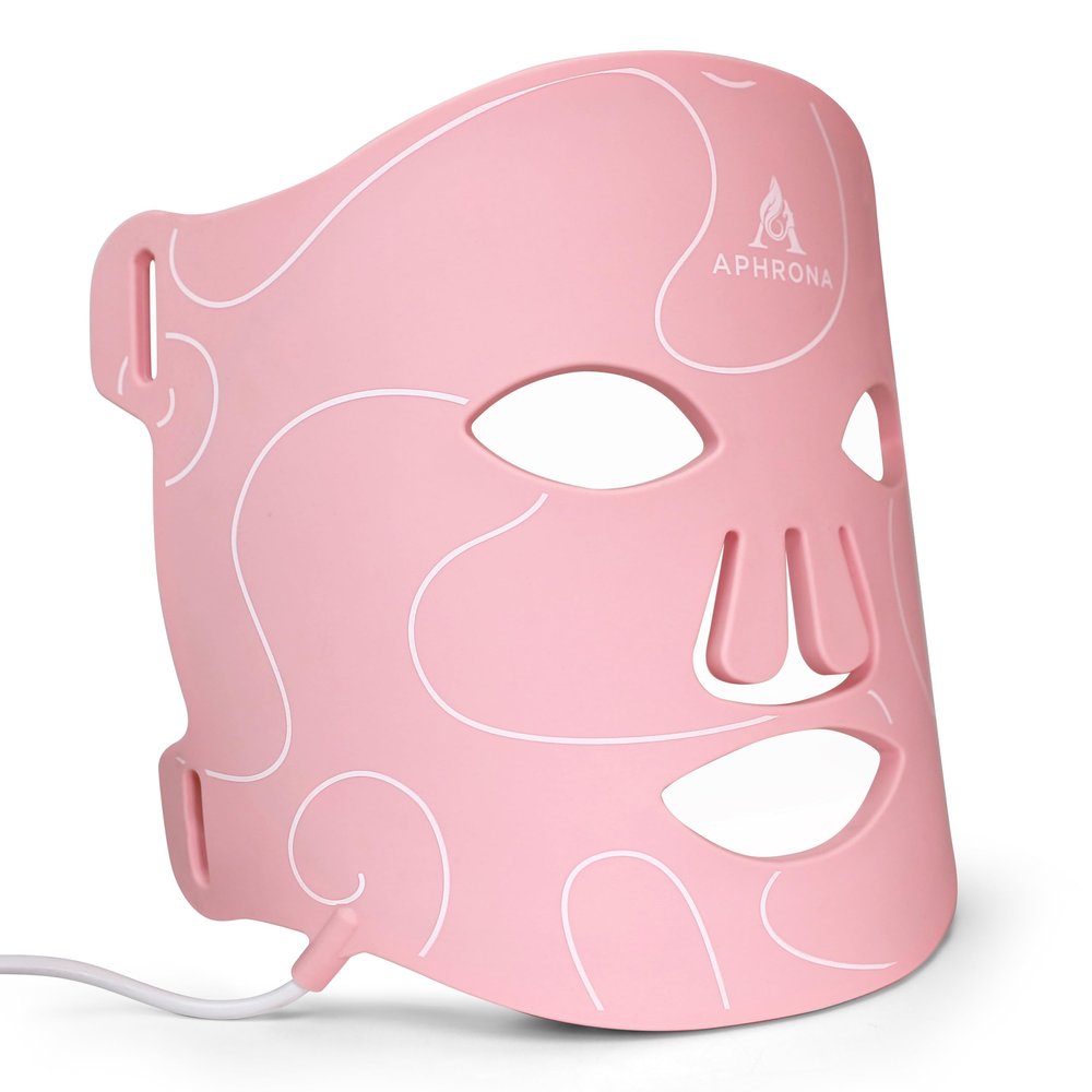 Aphrona Milky Way LED Facial Skincare Mask, Red & Blue Light Therapy LED Face Mask, Light Therapy Treatment Photon Mask, Model: PDT-FACE