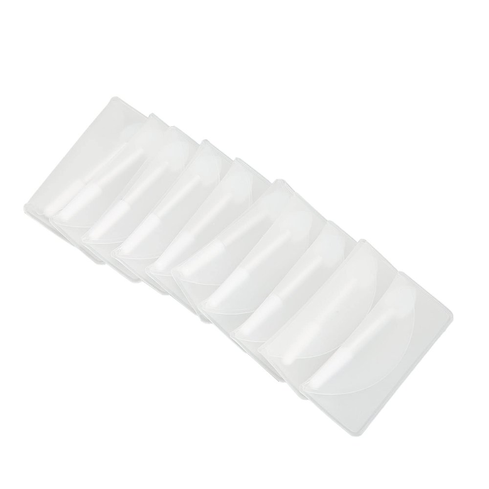 10pcs Mini Silicone Makeup Brush Heart Shape Portable Lip Mask Eye Shadow Applicators
