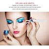 10Pcs Silicone Lip Brush Soft Reusable Dustproof Portable Multipurpose Lipstick Eyebrow Applicator Brushes with Lid view 2