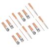 4 Set Nail Clippers Beauty Tools Stainless Steel Ear Spoons Nail Files Grooming Manicure Set with Pink PU Storage Bags view 2