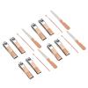 4 Set Nail Clippers Beauty Tools Stainless Steel Ear Spoons Nail Files Grooming Manicure Set with Pink PU Storage Bags view 3