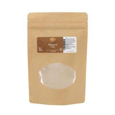Aromatics International Rhassoul Clay 8 oz Natural Mineral-Rich Clay Powder for Face Masks, Hair Care, and DIY Skincare