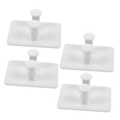SOESFOUFU 4pcs Wall-mounted Holder Stand Shaving Tool Storage Rack for Men Space-saving Design Keeps Dry Clean for Bathroom Vanity Use