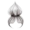 2x12cm Invisible Straight Topper 3D Air Bangs Clip In Hairpiece Human Hair Wiglet for Women's Thin Hair (Mocha) view 1