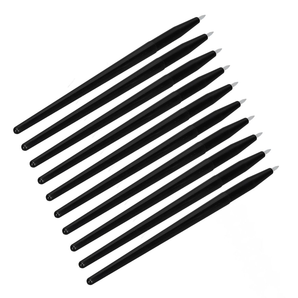 10pcs Brush Soft Easy to Clean Silicone Brush Portable Eyeshadow Eyebrow Brush Professional Eye Makeup Tools