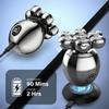 Electric Head Shaver 6 in 1 Wet and Dry Trimmer, Comes with Charging Base - Comfortable Handle Smooth Shave view 2