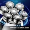 Electric Head Shaver 6 in 1 Wet and Dry Trimmer, Comes with Charging Base - Comfortable Handle Smooth Shave view 4