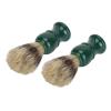 2pcs Men Beard Cleansing Brush Rich Foaming Soft Hair Resin Handle Beard Grooming Brush view 3